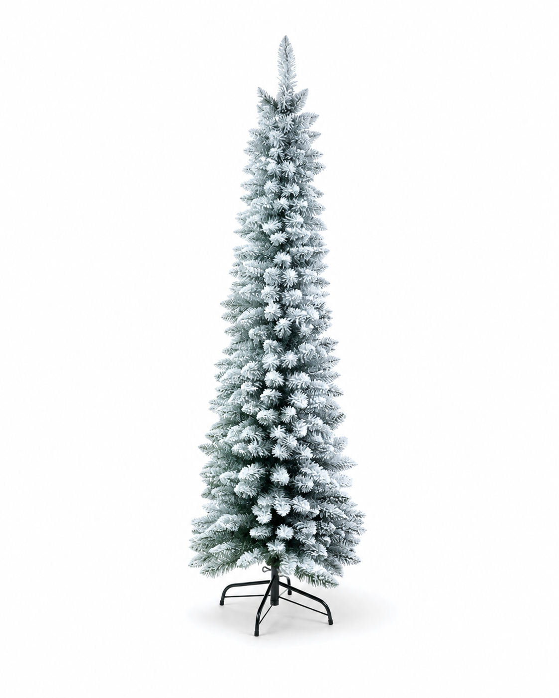 Árvore de Natal Boston Slim Nevada 250 Tips com Base de Metal Verde 1,5 m
