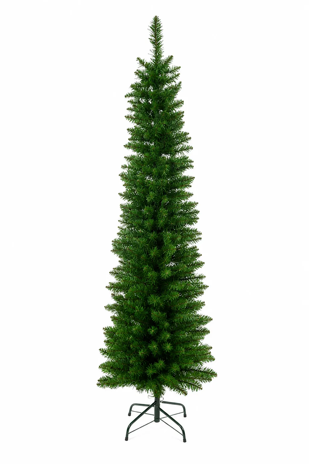 Árvore natal boston slim 250 tips com base metal verde 1,5 m