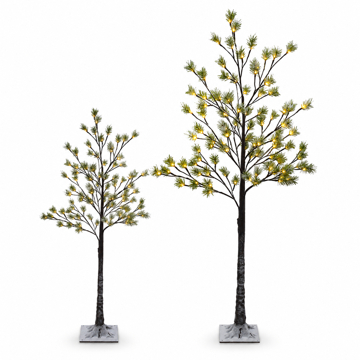 Árvore Decorativa 96 LEDs Fixos Bivolt Marrom 1,8 m