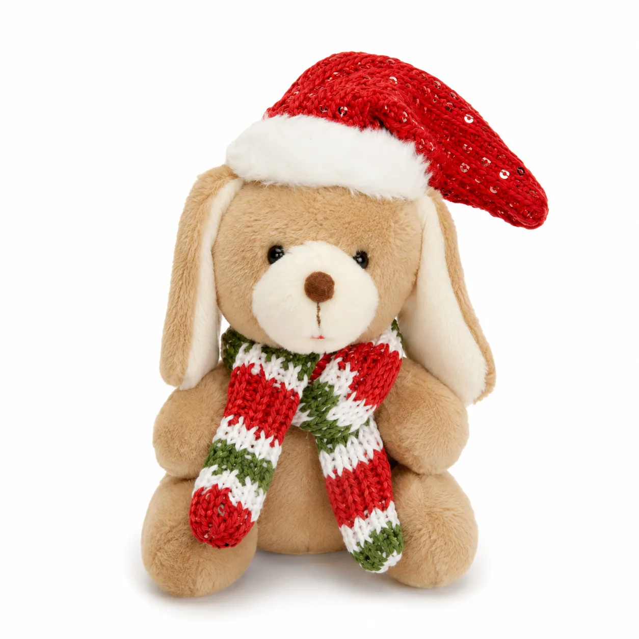 Enfeite Natal Cachorro Pendurar Vermelho 11 cm