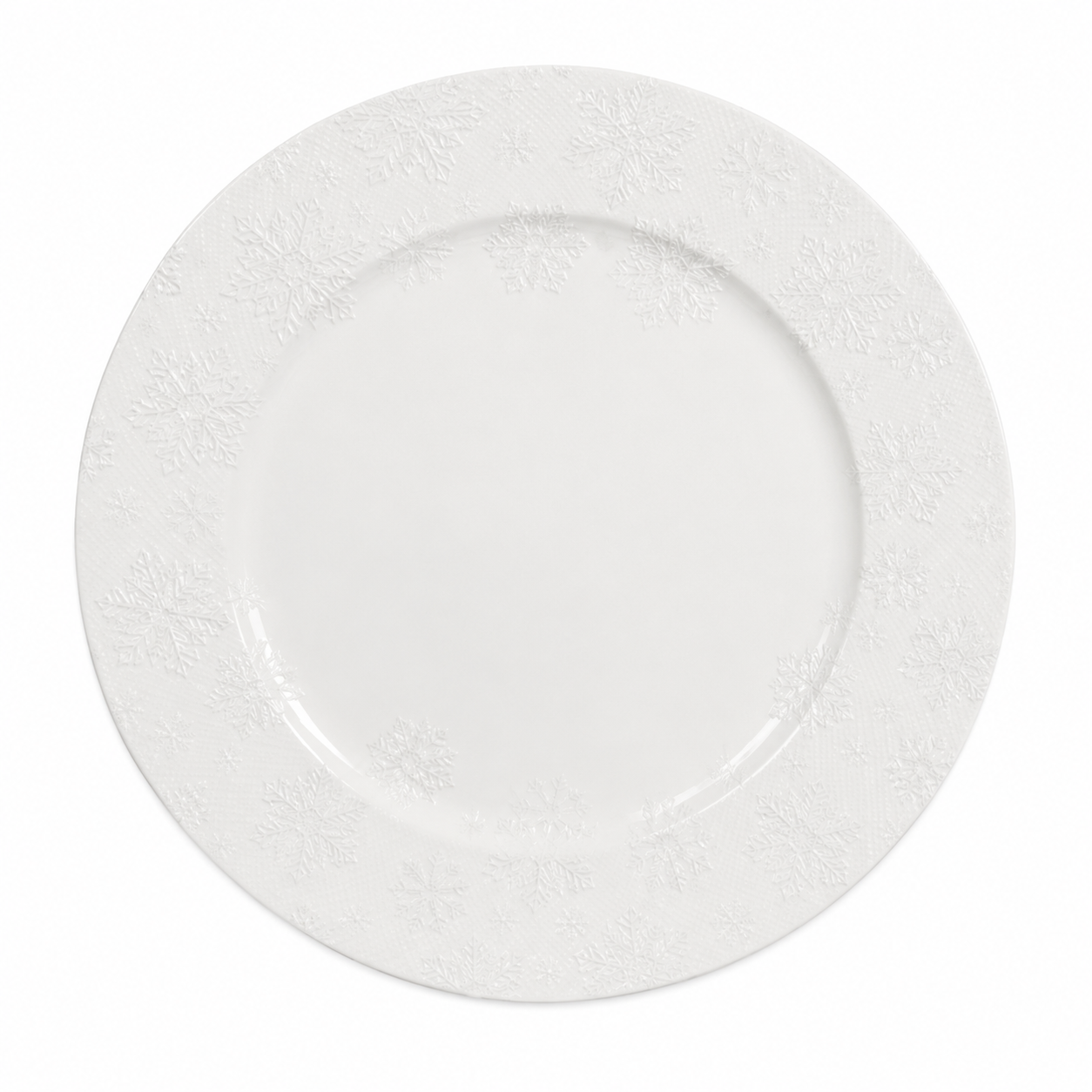 Sousplat de Plástico Branco 33 cm