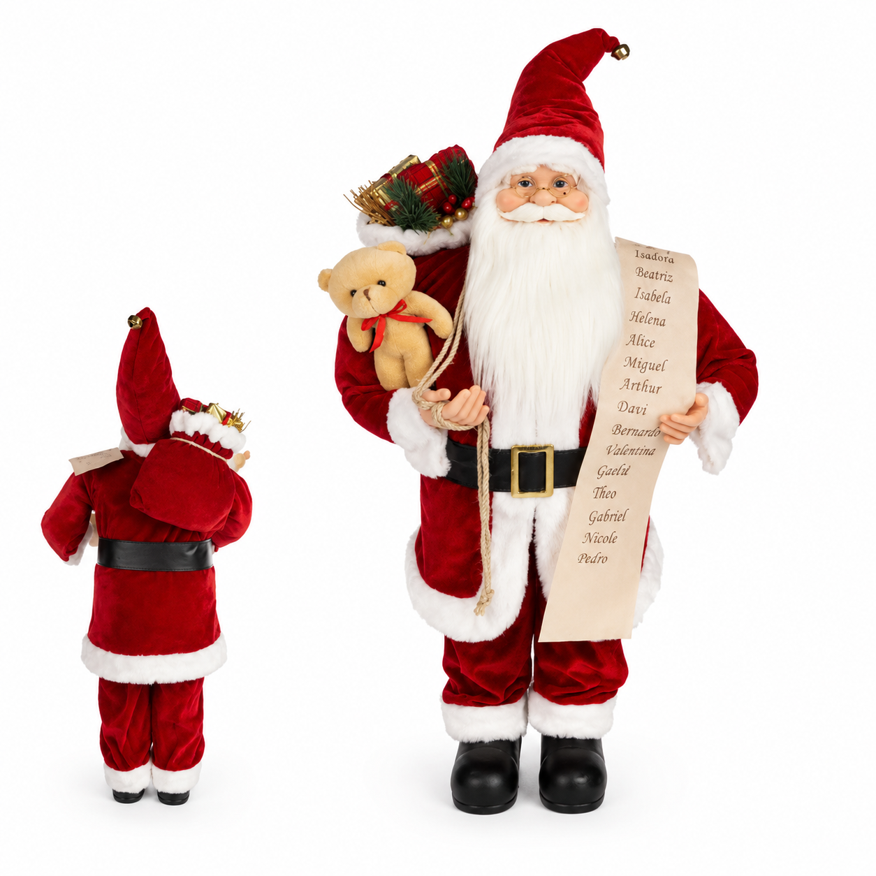 Boneco Natal Papai Noel em Pé Vermelho 90 cm