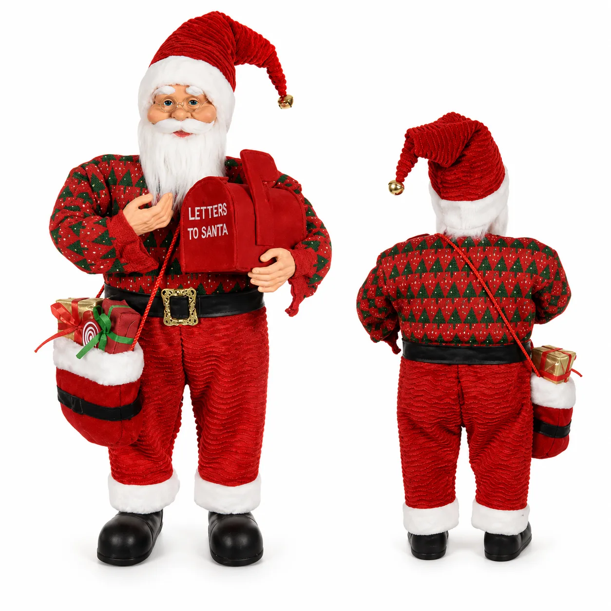 Papai Noel Natal em Pé Vermelho 80 cm