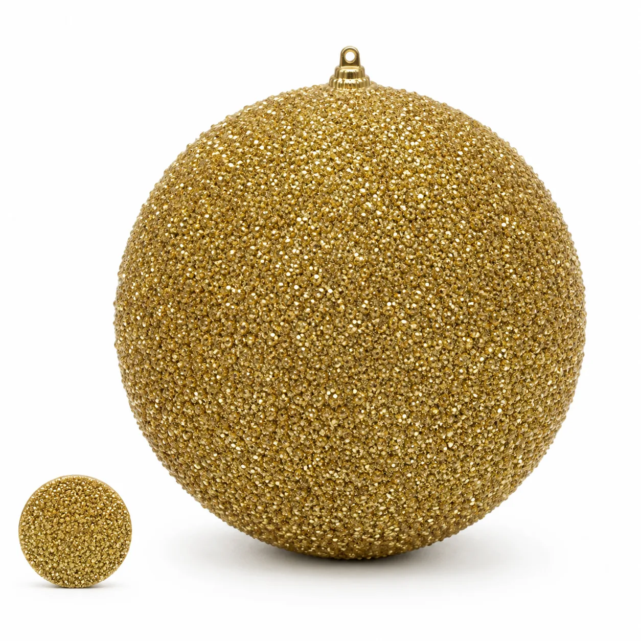 Bola Decorativa Natal Dourada 15 cm