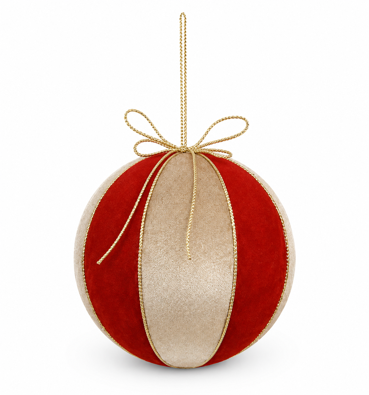 Bola Decorativa Natal Vermelho Champanhe 15 cm