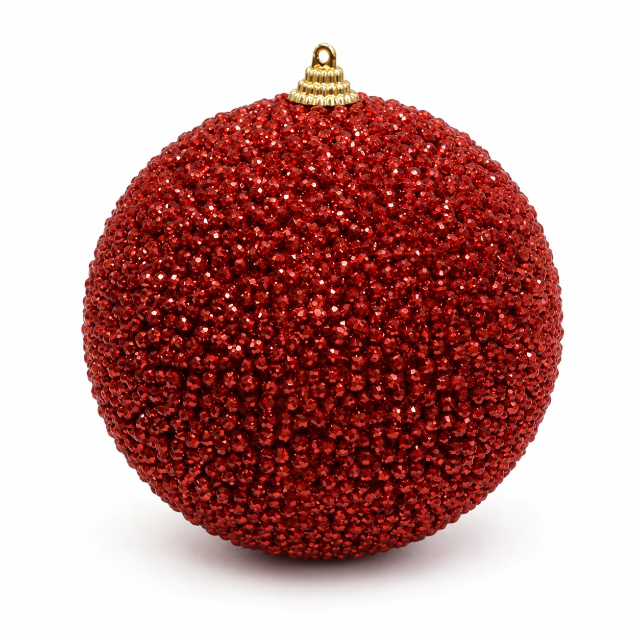 Bola Decorada Natal Vermelho 12 cm