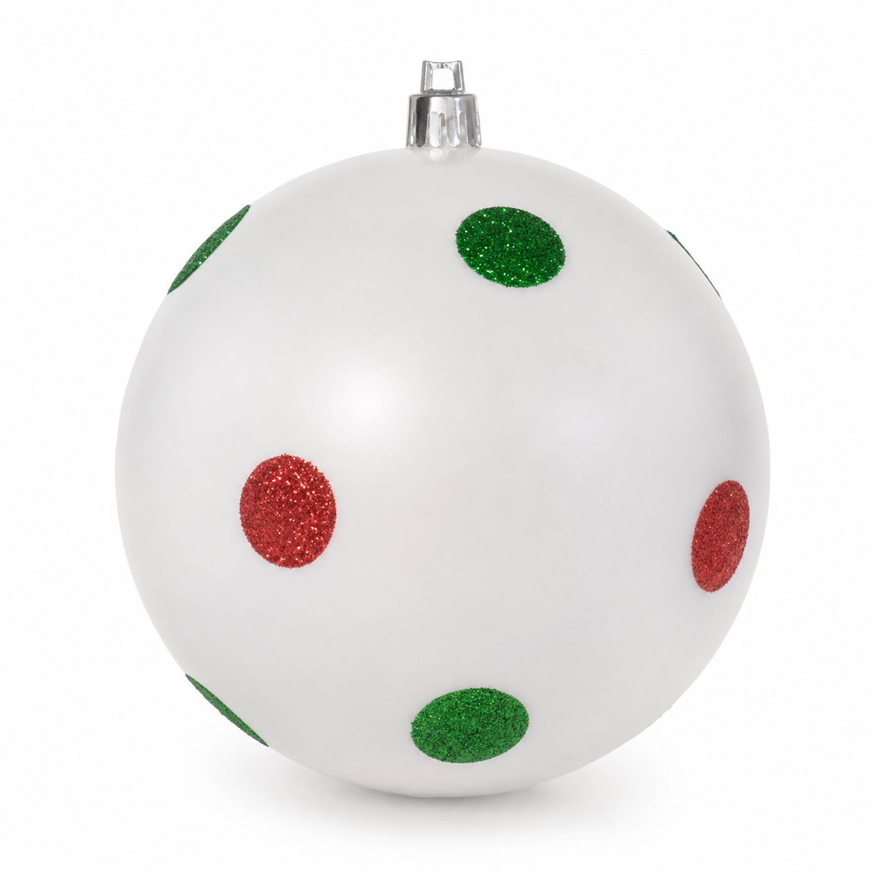 Bola Decorada Natal com 3 Unidades Colorido 10 cm