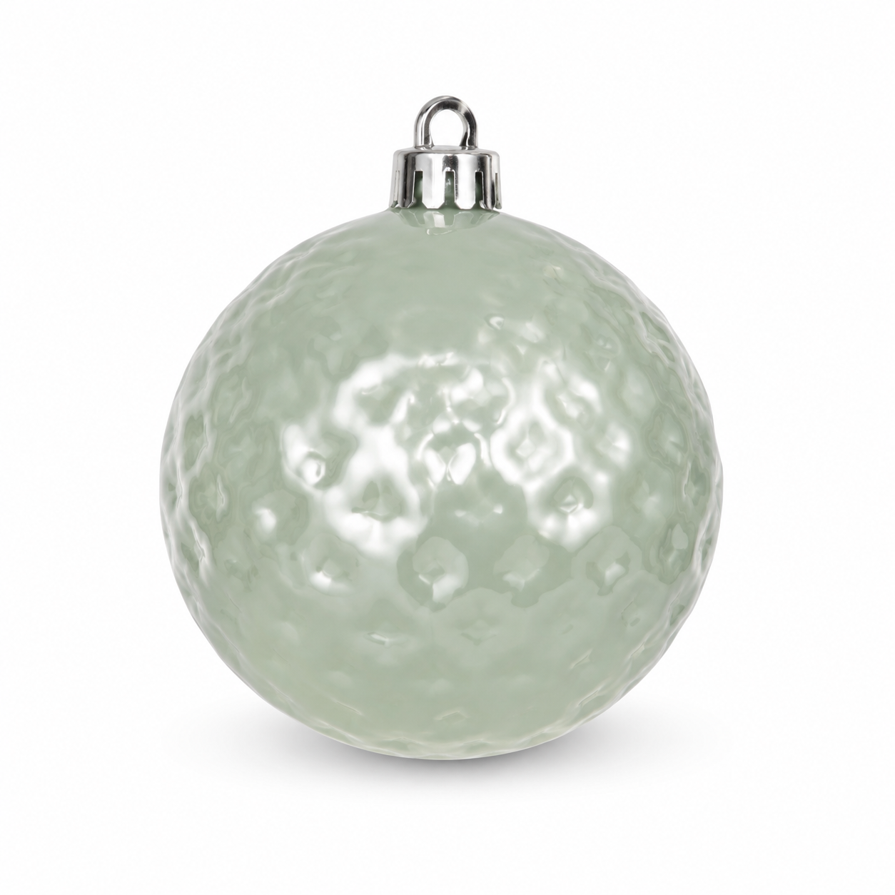Bola Decorada Natal com 6 Unidades Verde 8 cm