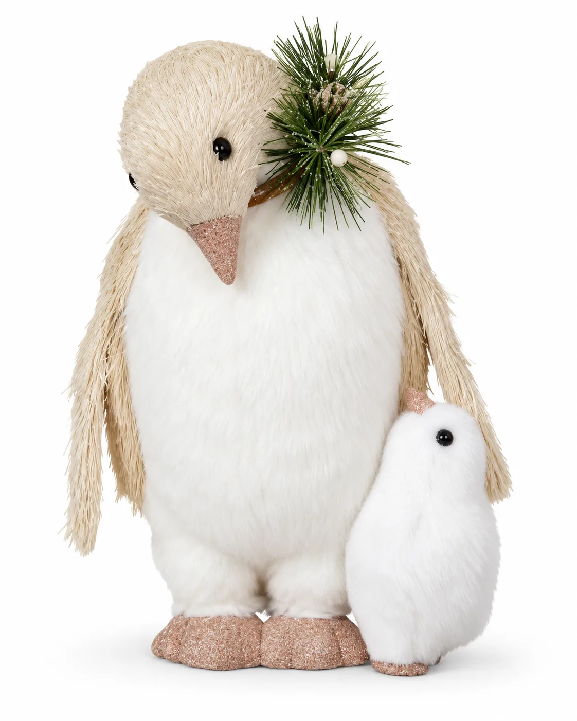 Pinguim de Natal Rosé 30 cm