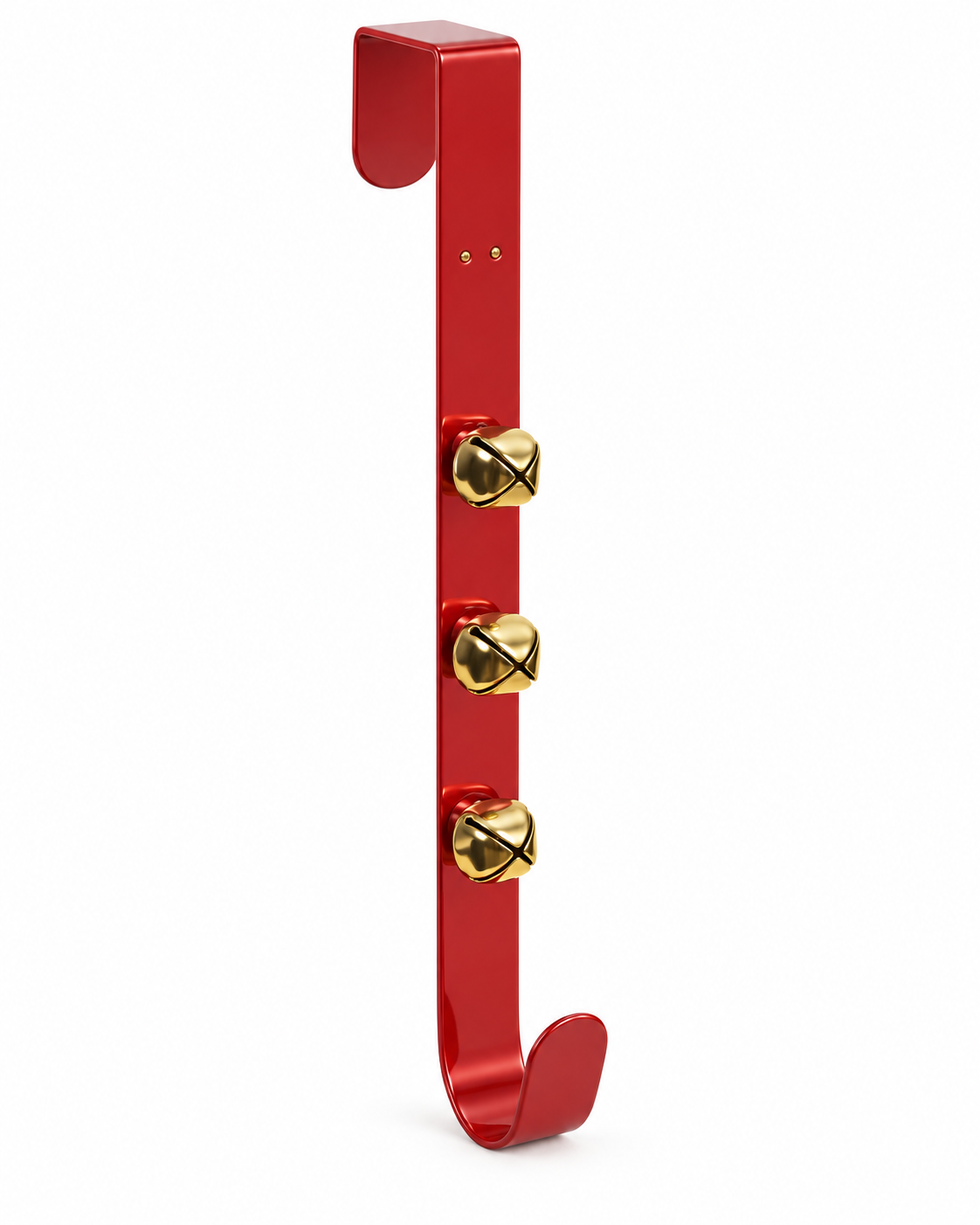 Suporte para Guirlanda em Metal Vermelho Dourado 38 X 10 X 8,5 cm