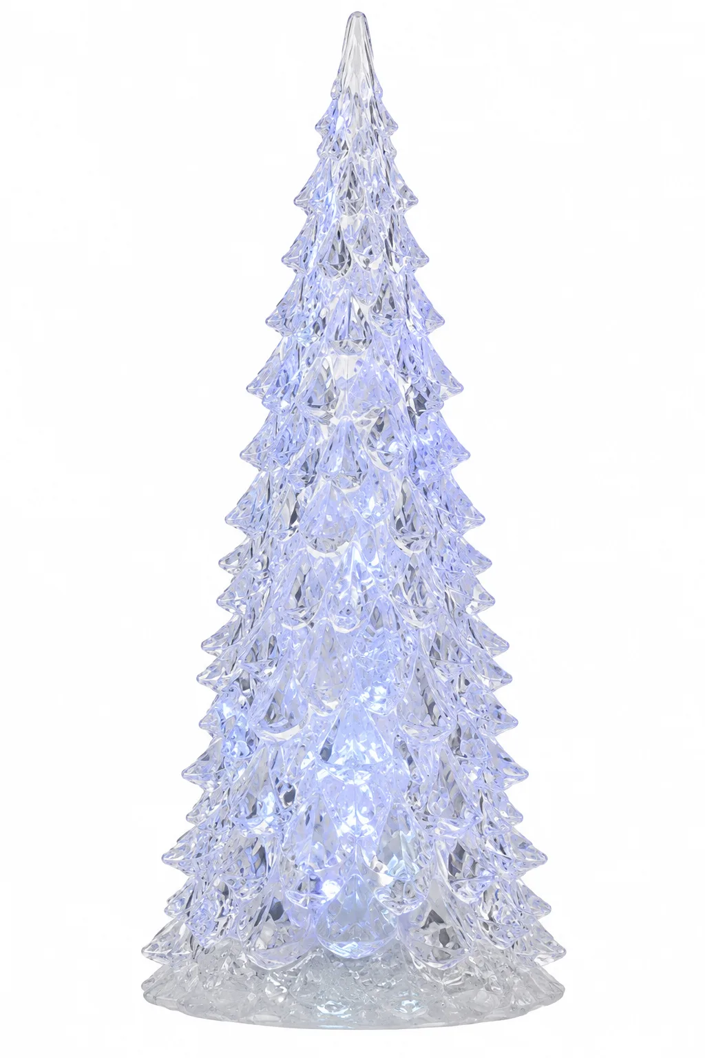 Luz Decor Árvore Acrílico Natal com LED Colorido 17 x 7 cm