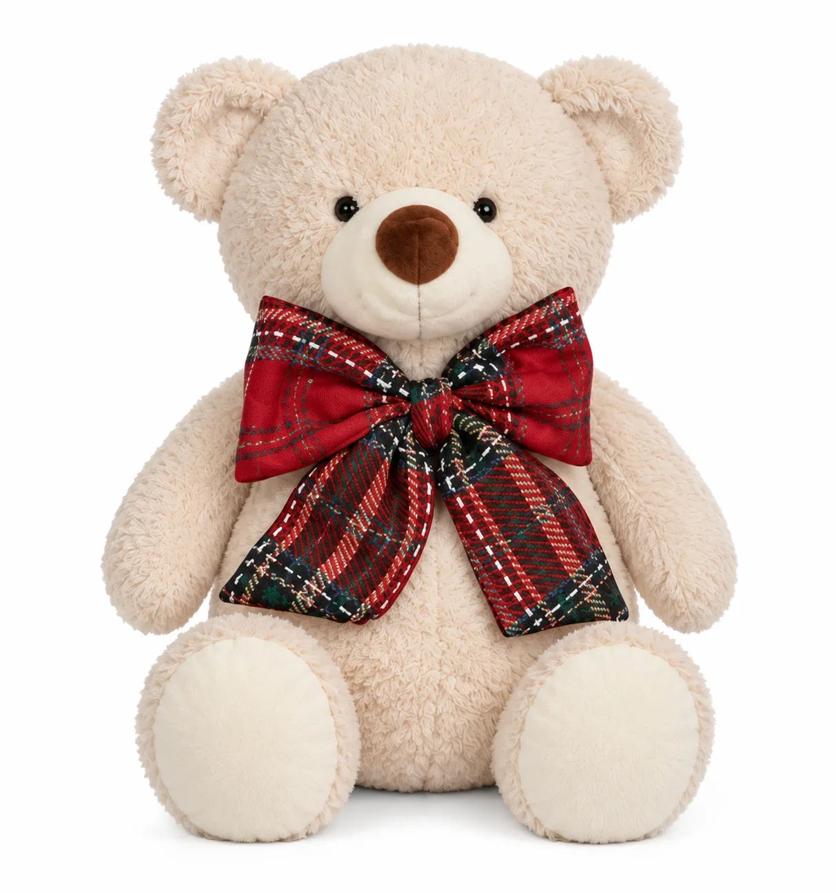 Enfeite Natal Decorativo Urso Vermelho 30 cm