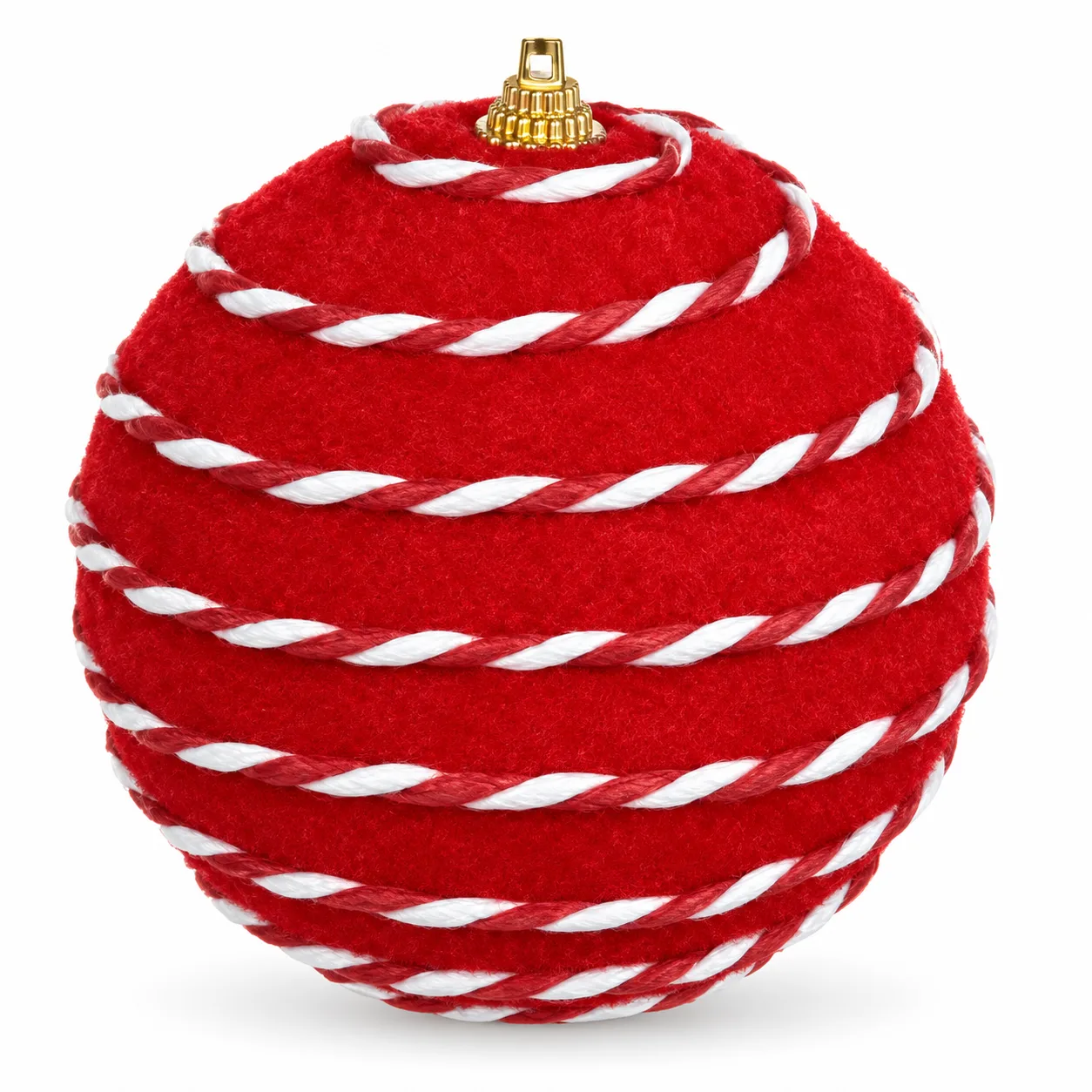 Bola Decorativa de Natal Vermelha 3 Unidades 10 cm