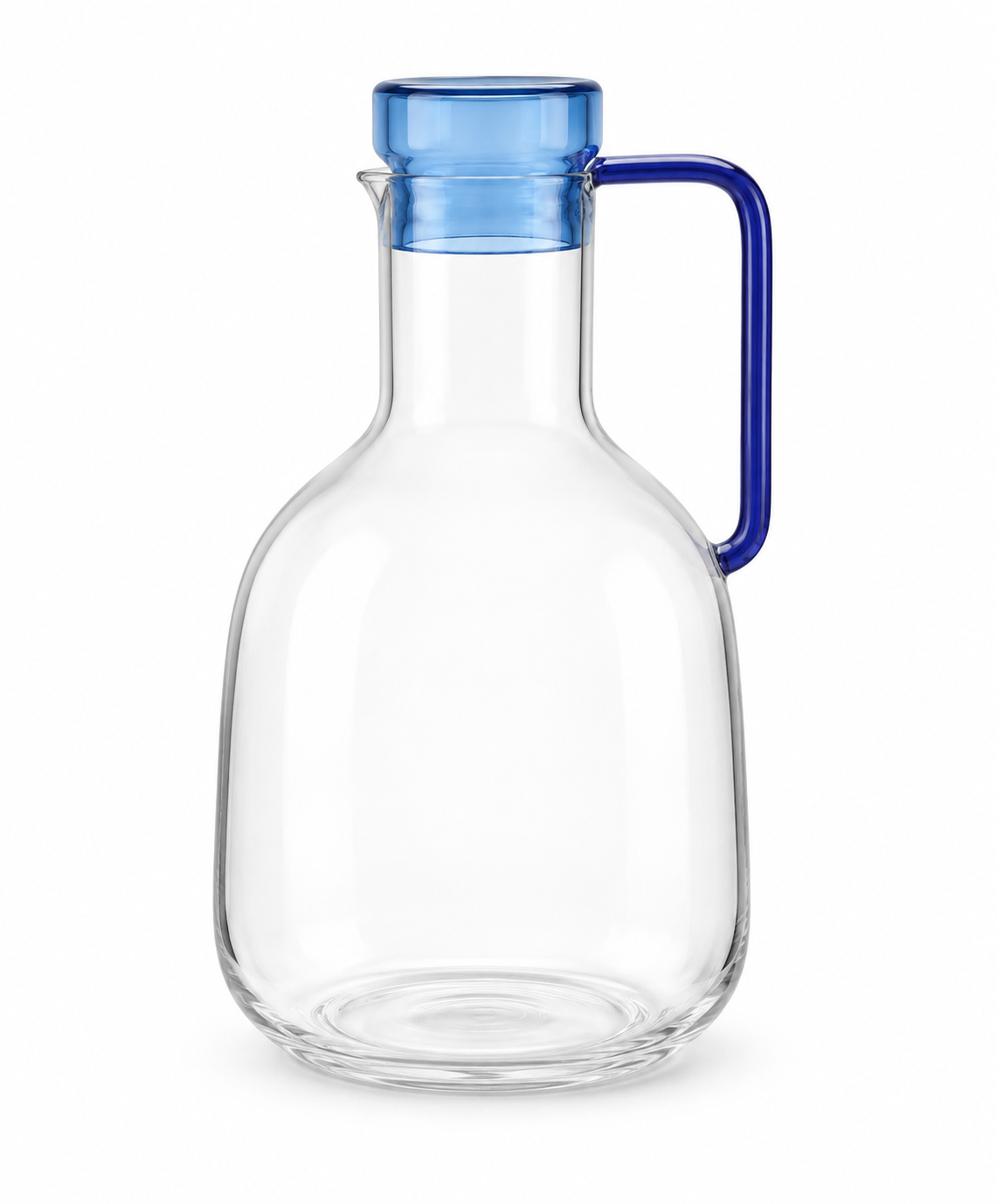 Jarra em Vidro Borossilicato com Detalhe Azul 1700 ml 23 X 13 X 13 cm