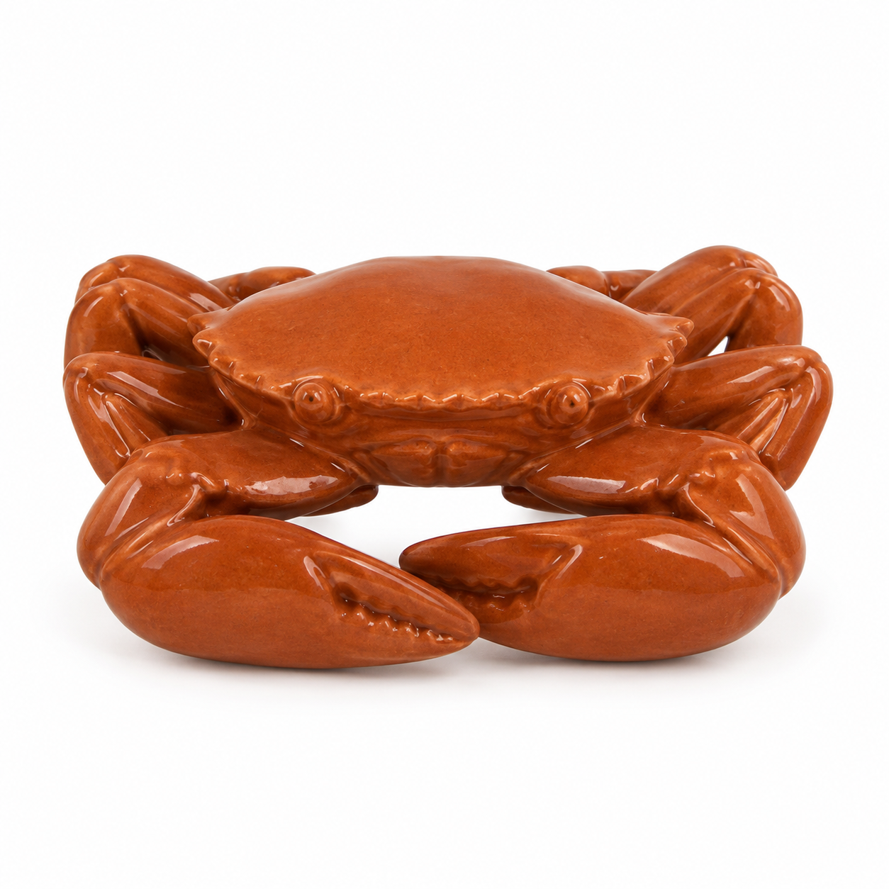 Caranguejo Decorativo em Cerâmica Terracota 6 X 13 X 17,5 cm