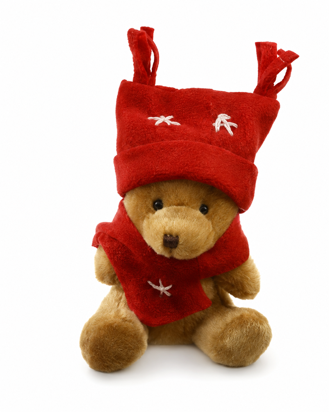 Enfeite Natal Urso Vermelho 10 cm