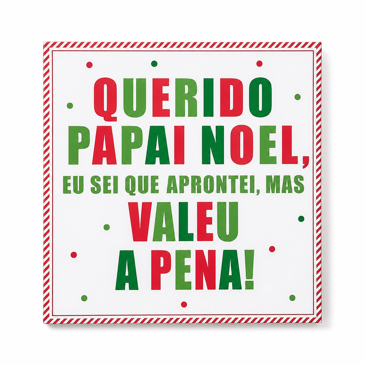 Guardanapo Papel Querido Papai Noel Colorido
