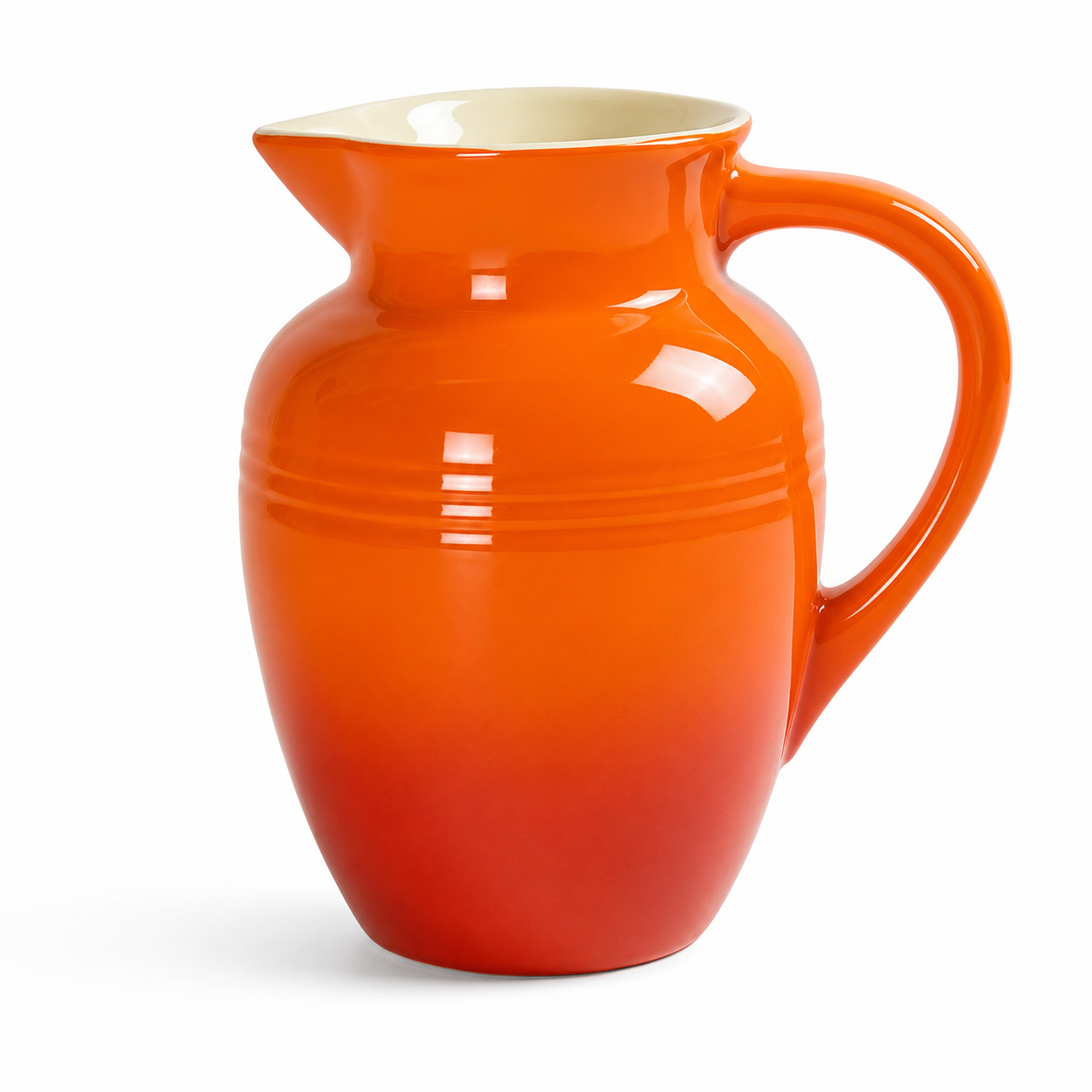 Jarra em Cerâmica Valentina Laranja Degradê 1L 23 X 13 X 20 cm