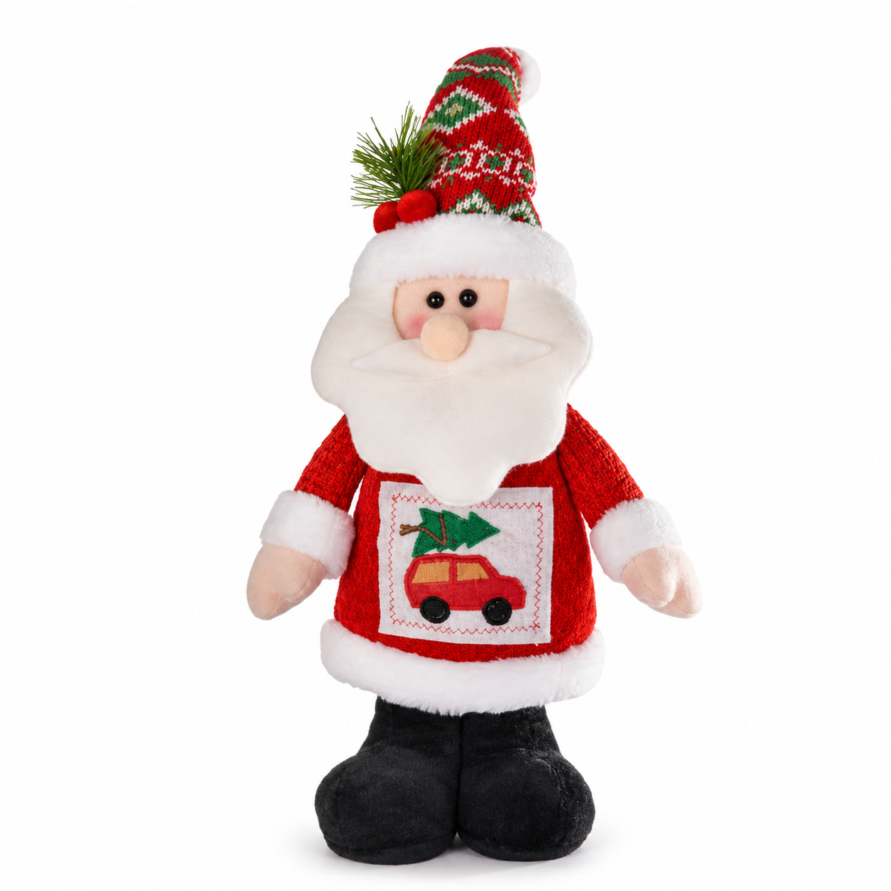Boneco Natal Papai Noel Vermelho 43 cm