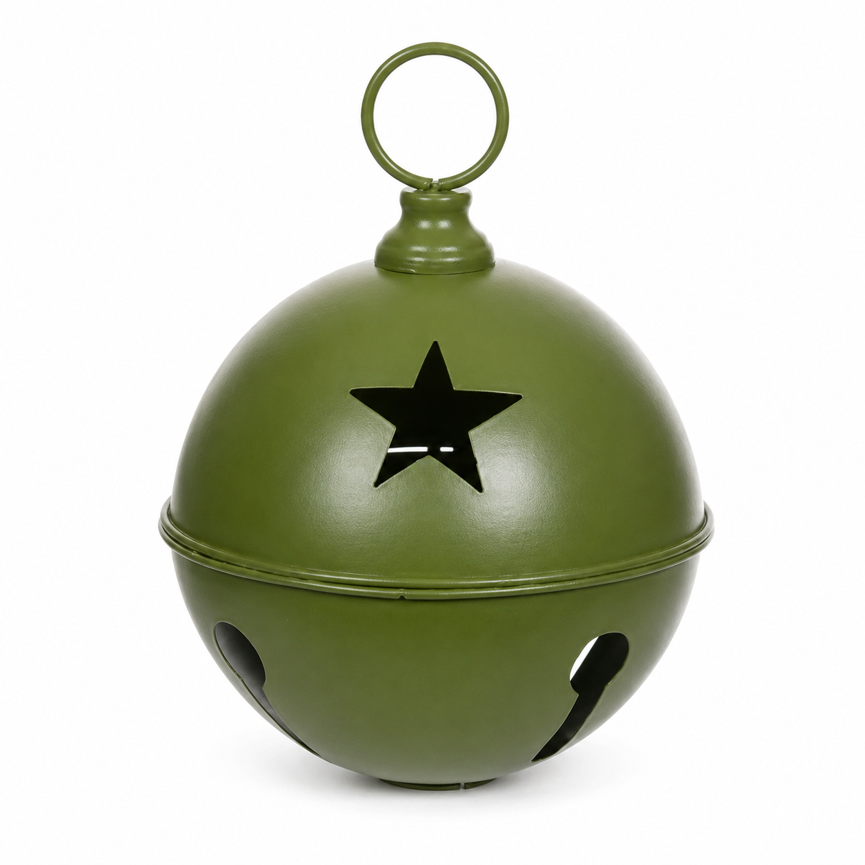 Sino Decorativo de Natal em Metal Verde