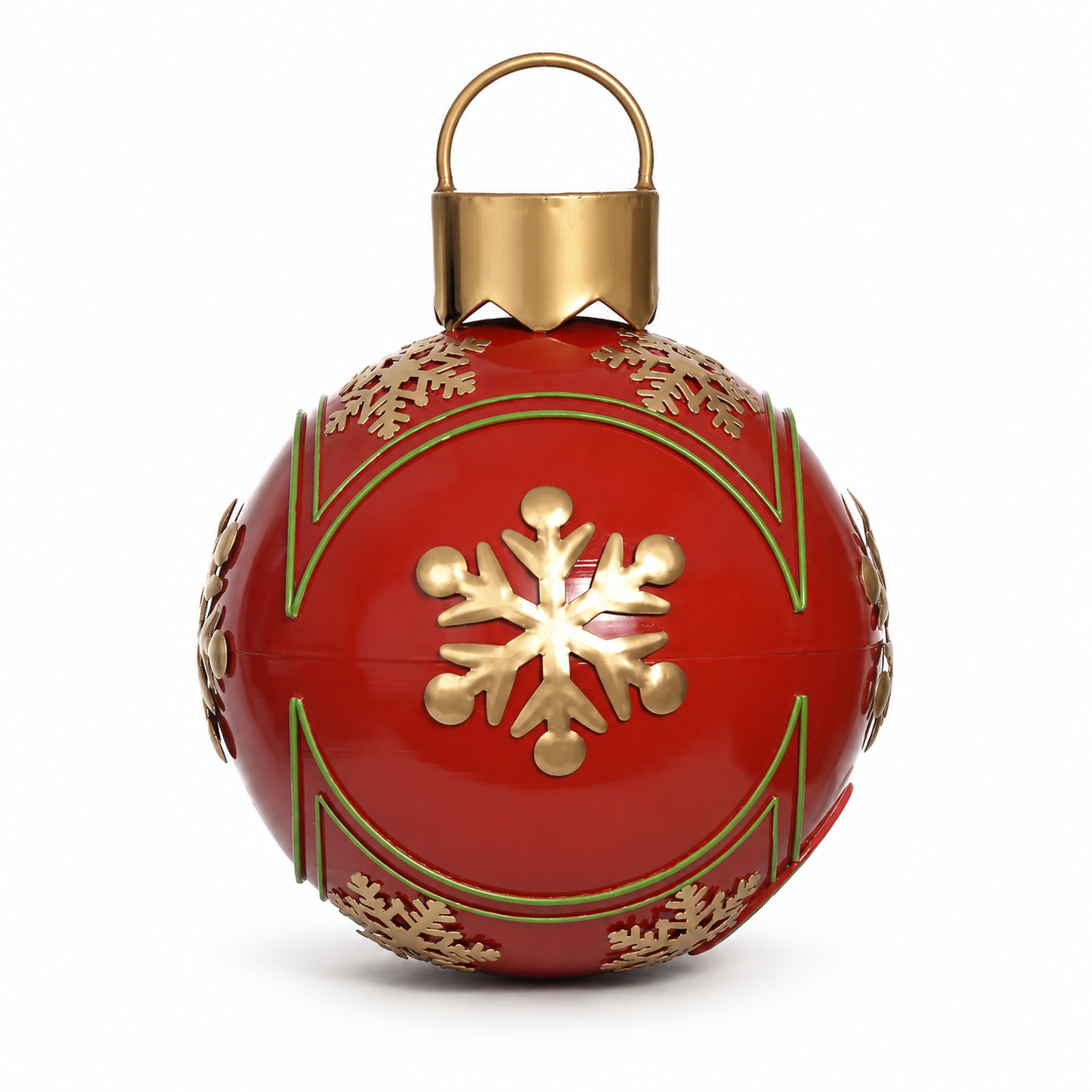 Bola Decorativa de Natal em Metal Colorido