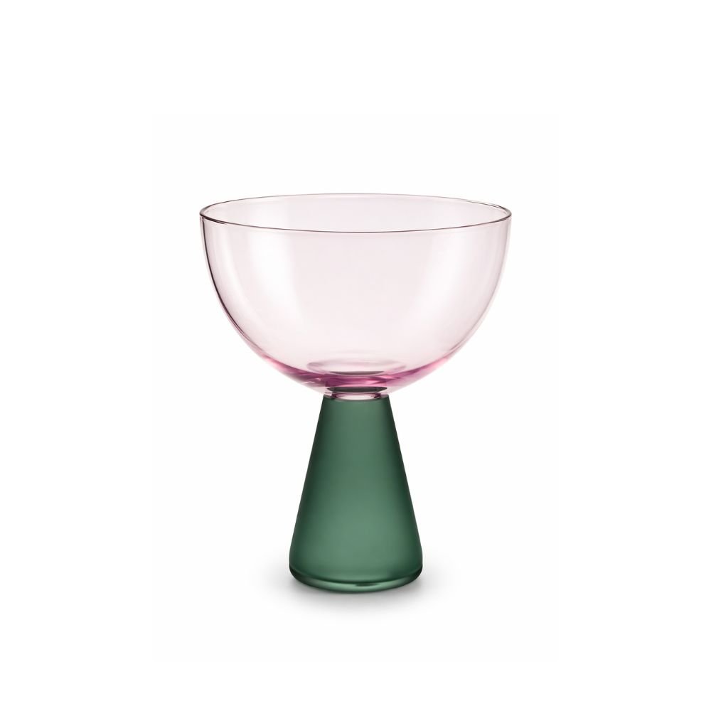 Taça Sobremesa Rosa Azul