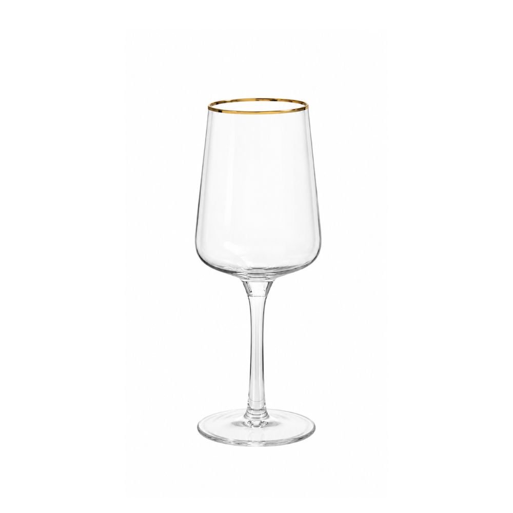 Taça Licor Transparente com Borda Dourada 53ml
