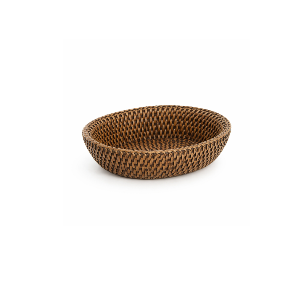 Cesta Oval Em Rattan Tailandia PP
