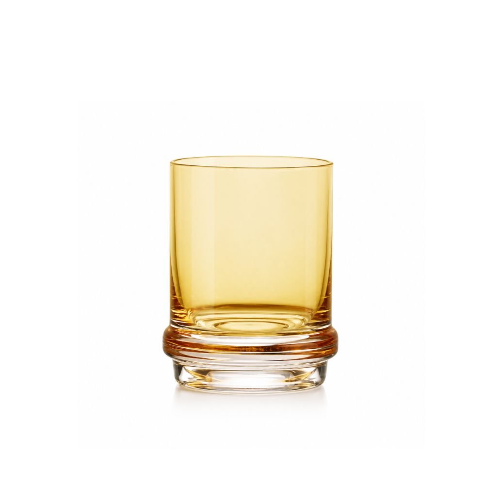 Copo de Vidro Amarelo