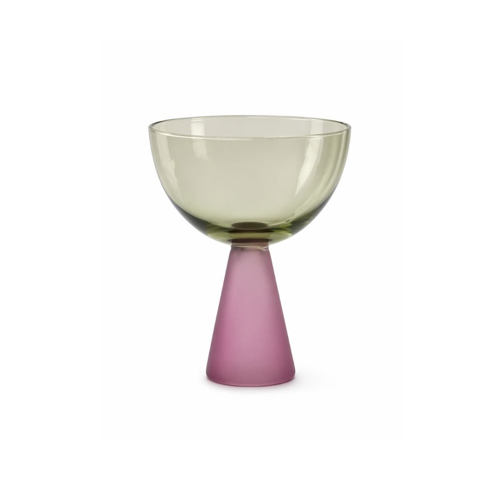 Taça Sobremesa Verde Rosa 240 ml