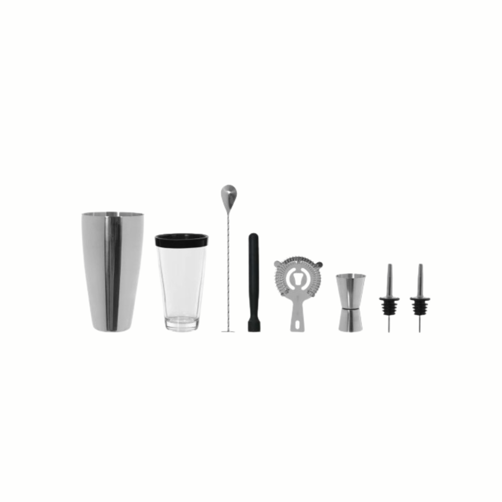 Kit Barman Aco Inox 800ml c /7 peças