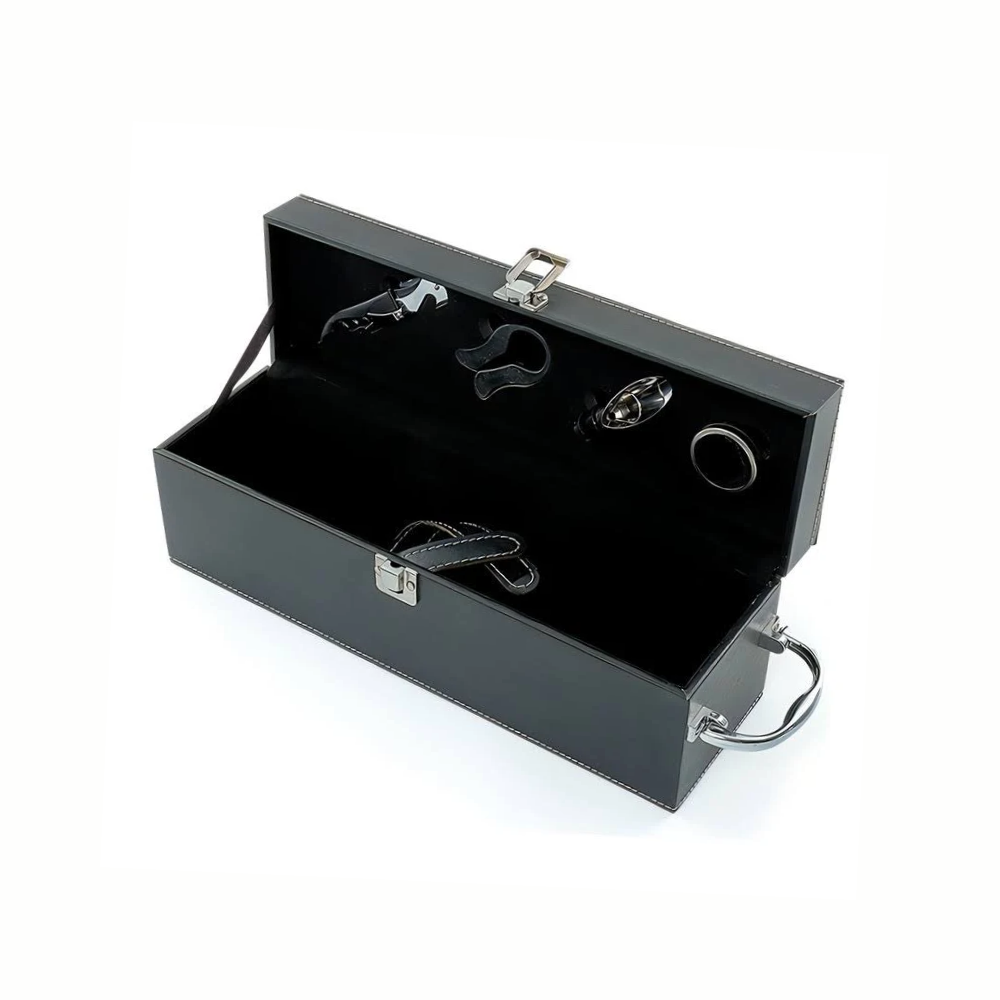 Kit porta vinho estojo