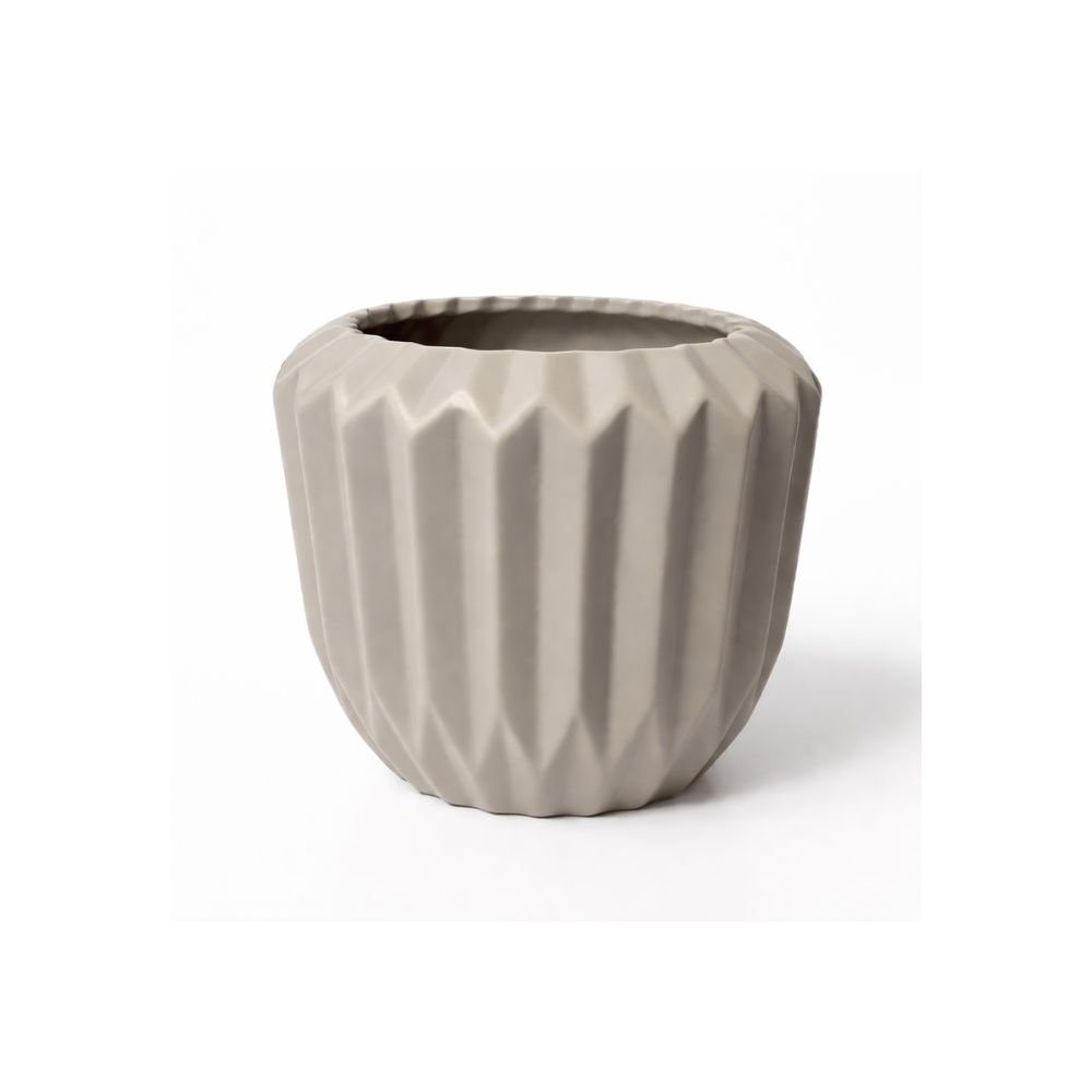 Vaso cerâmica fendi fosco