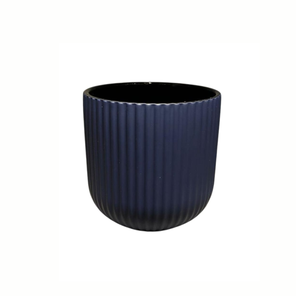 Vaso em ceramica atar azul