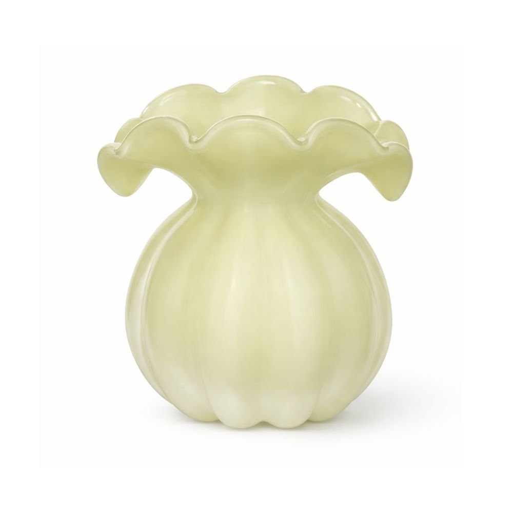 Vaso decorativo vidro tipo murano verde