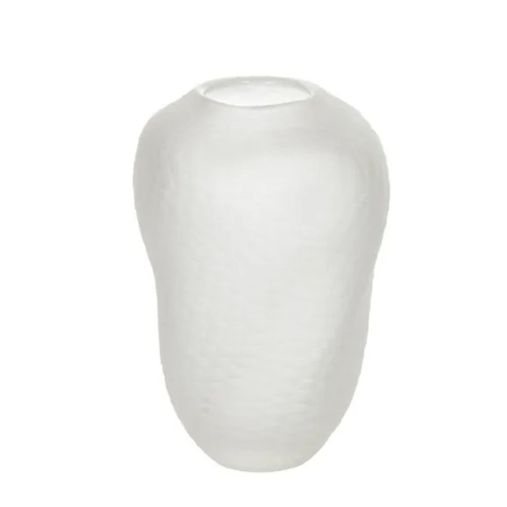 Vaso Decorativo Vidro Transparente Fosco