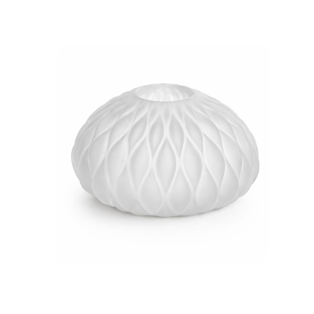 Vaso decorativo vidro branco