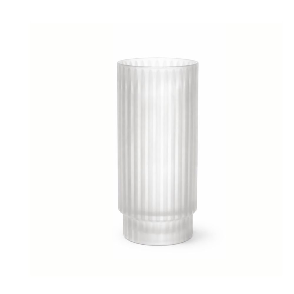 Vaso decorativo vidro transparente fosco