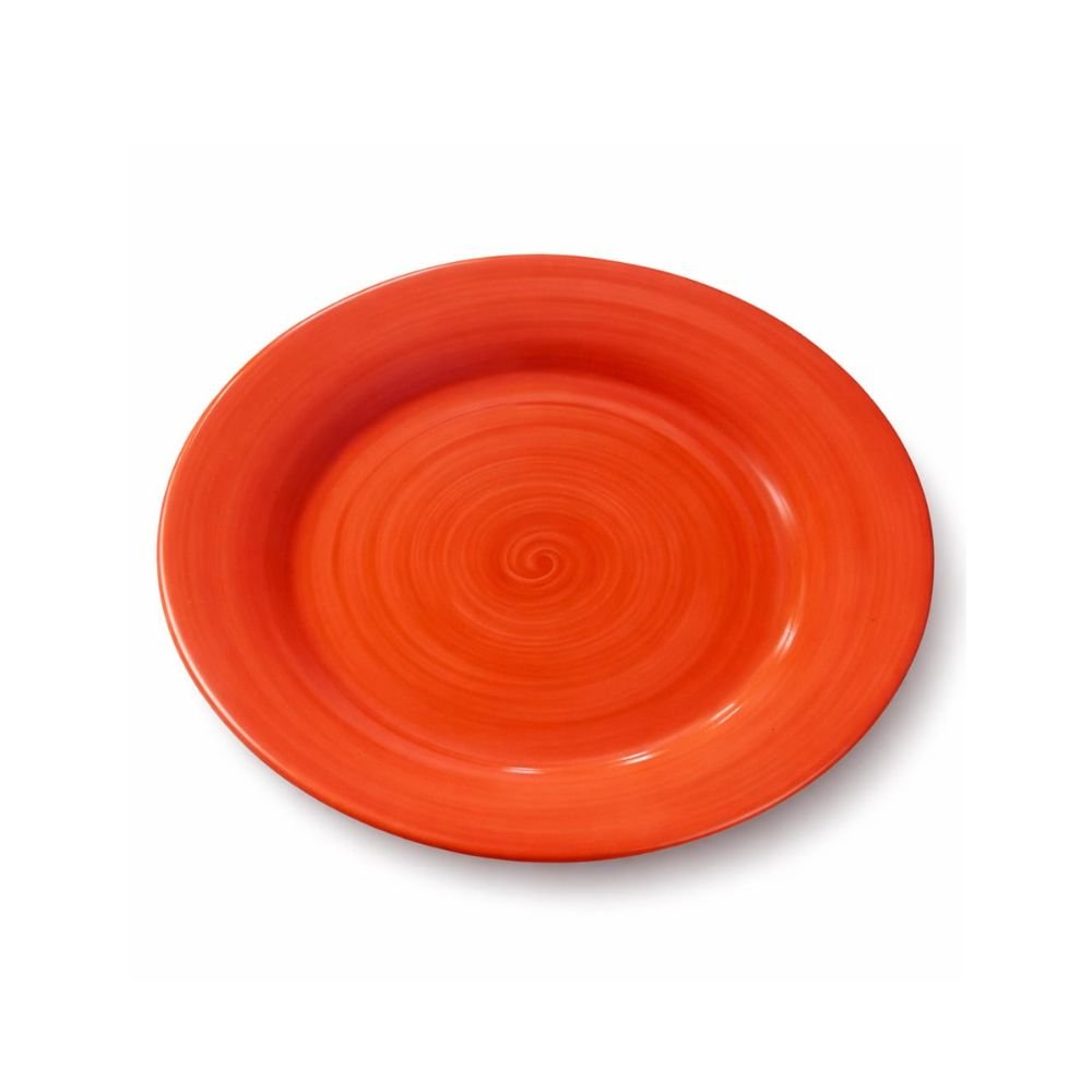 Sousplat em cerâmica laranja