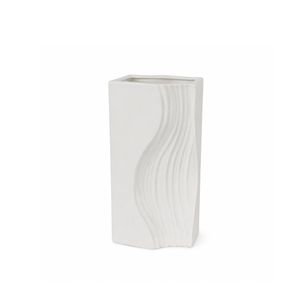 Vaso Decorativo em Porcelana Branco