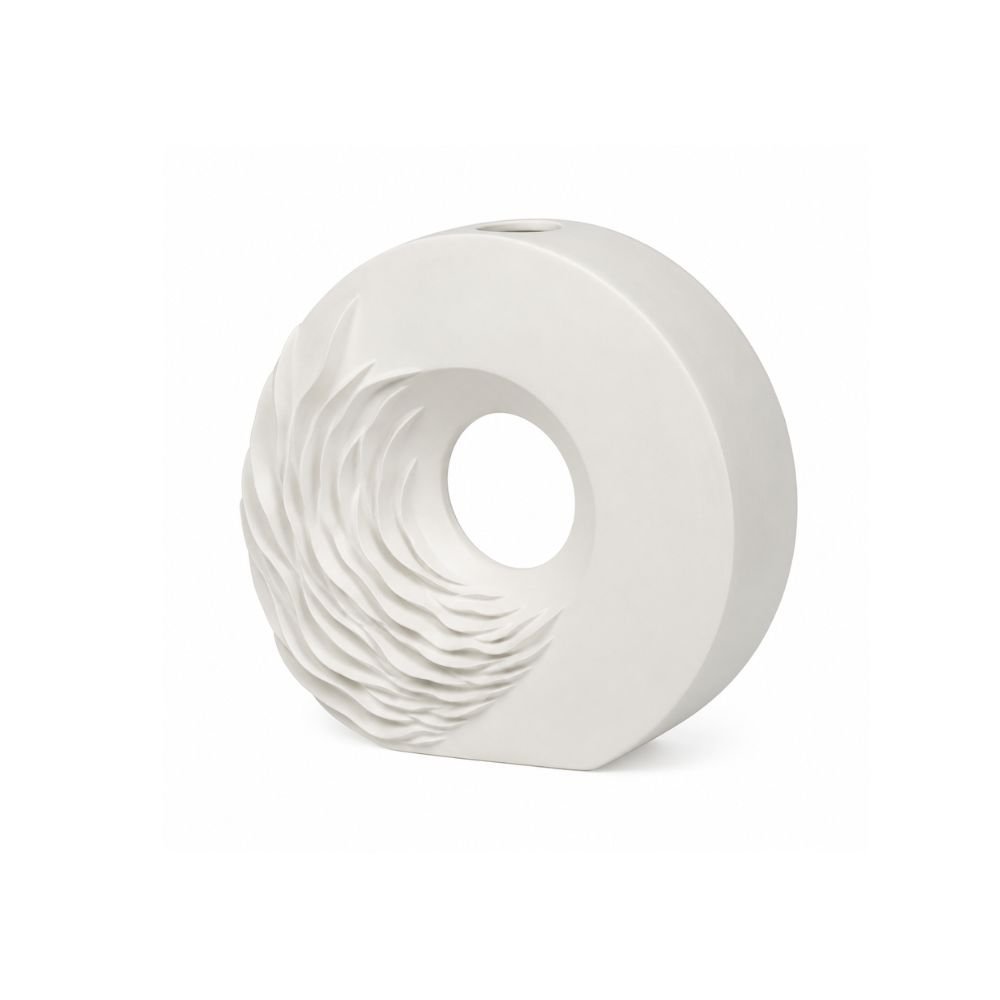 Vaso Decorativo Cerâmica Branco