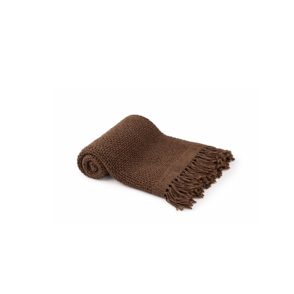 Manta Tarma em Algodão Brown