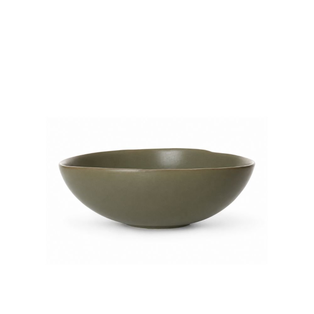 Bowl Cerâmica stoneware Orgânico Verde Oliva Fosco