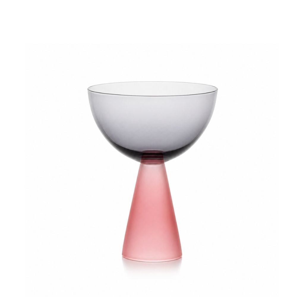 Taça Sobremesa Fumê Rosa