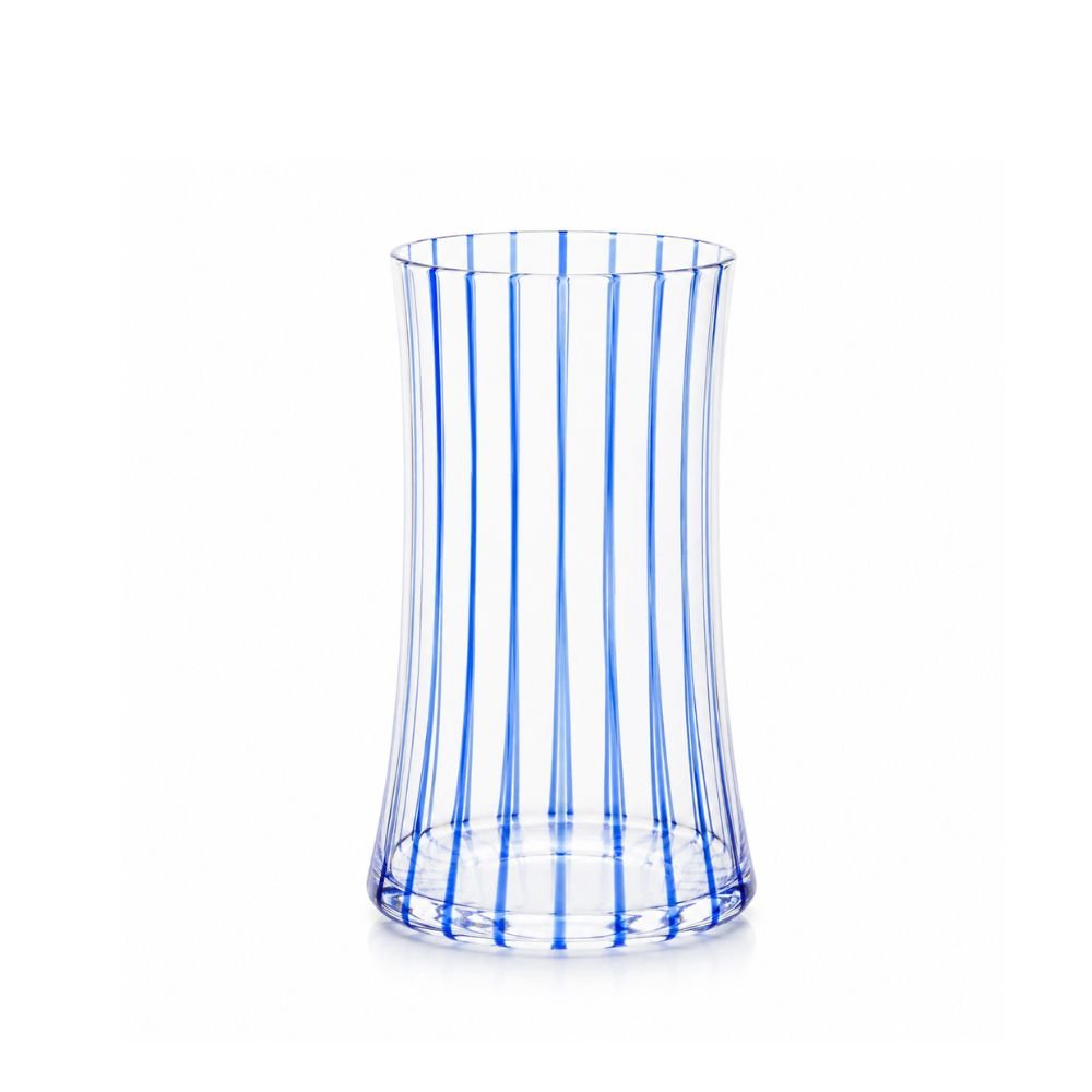 Copo Vidro Transparente Azul 380ml