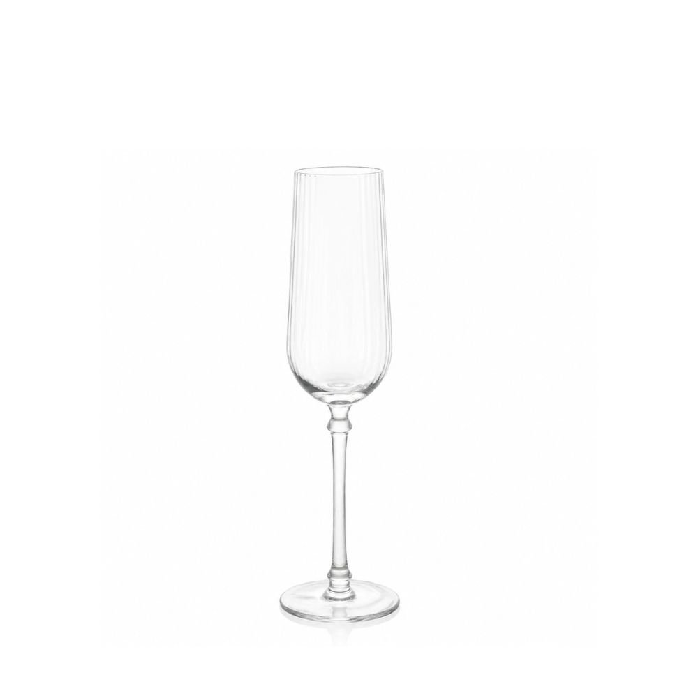 Taça Canelada Classic Transparente para Champagne 240ml