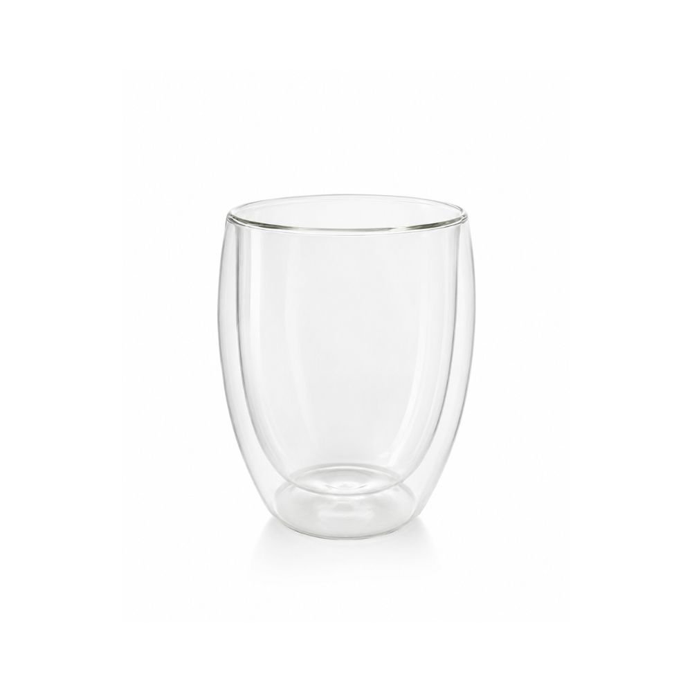 Copo Vidro com Parede dupla Transparente 350ml