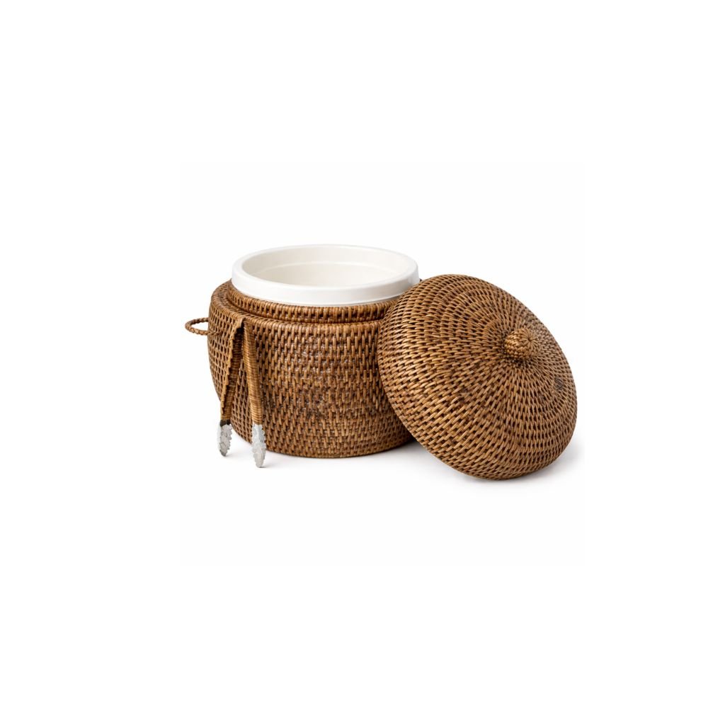 Balde De Gelo Em Rattan