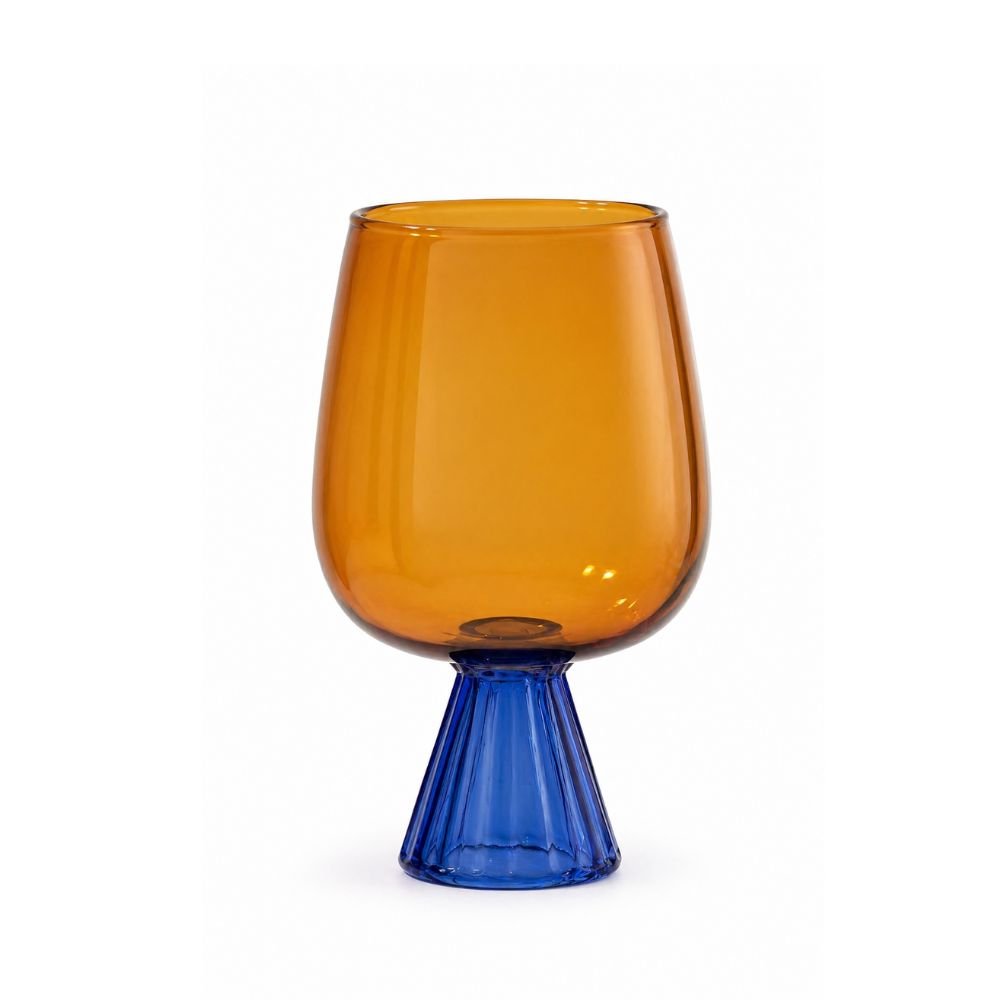 Taça Laranja e Azul  620ml